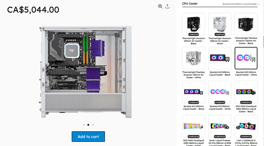desktop computer configurator