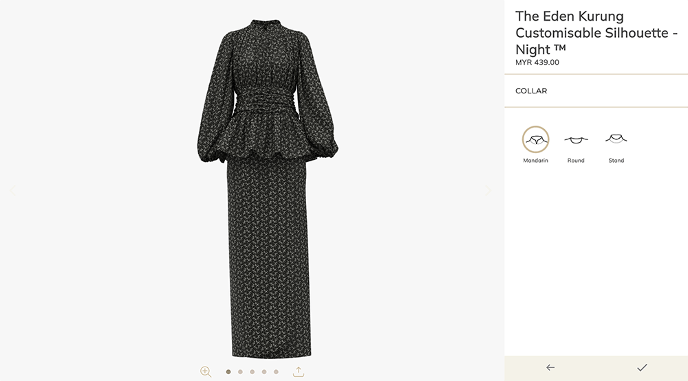 product configurator dress